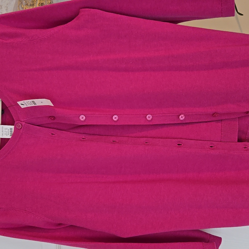Women's Talbot Pink Cardigan set. Size M, New with tags. - Picture 2 of 5